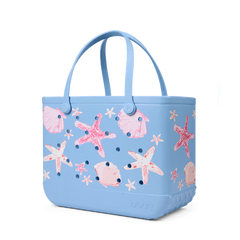 Original Bogg Bag - Carolina Blue Shells and Starfish